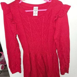 Red long sleeve dress